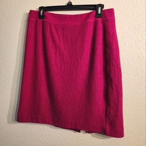 Banana Republic Barbiecore Y2K Pink Mini Boucle Wool Blend Pencil Skirt-size 8